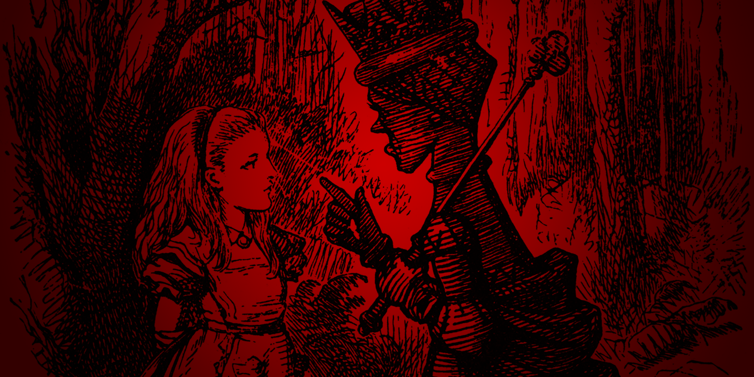 Illustration of Alice and the Red Queen