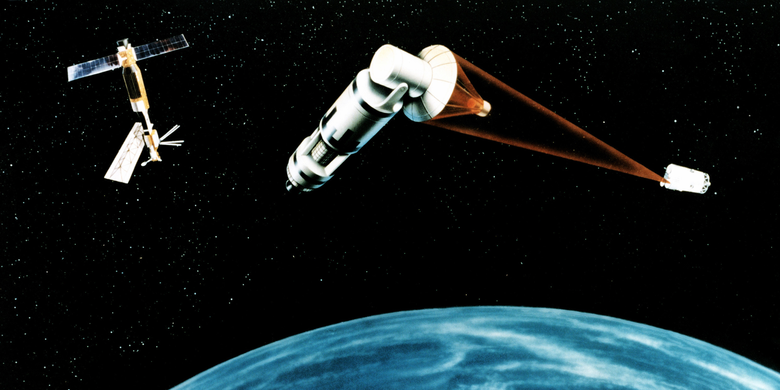 Artist's concept of space laser