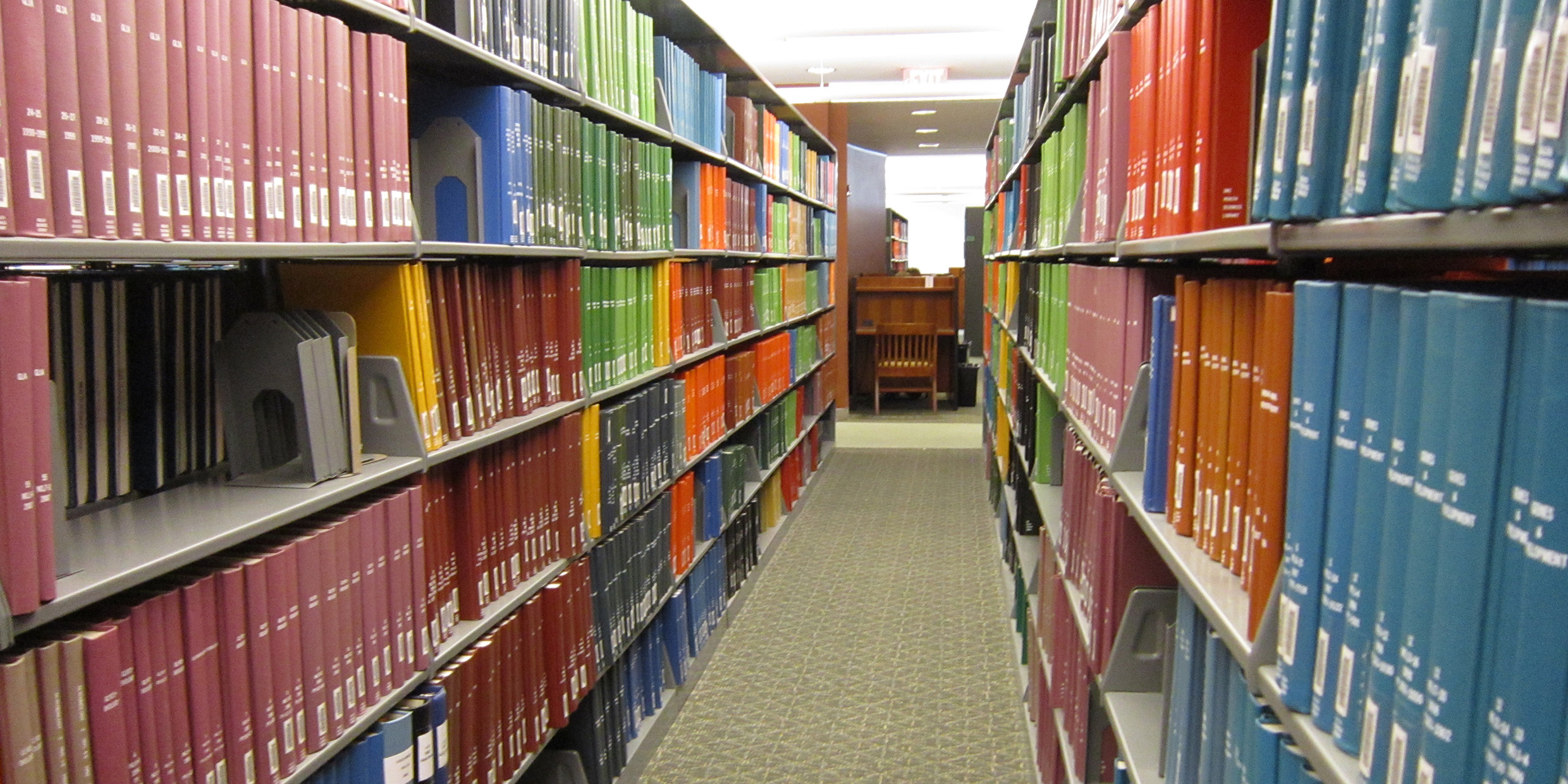 Image of journals in library