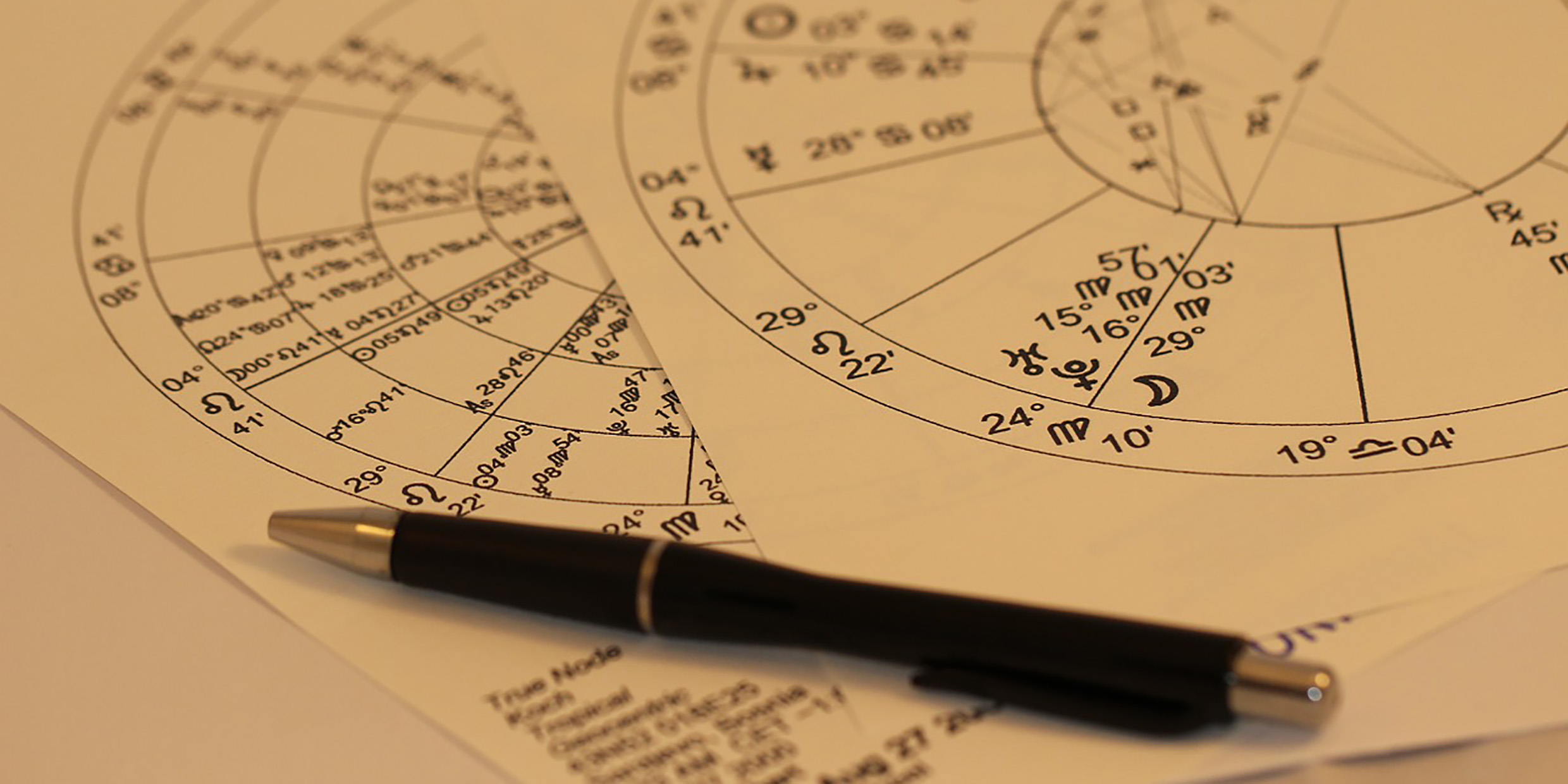 Image of astrology charts