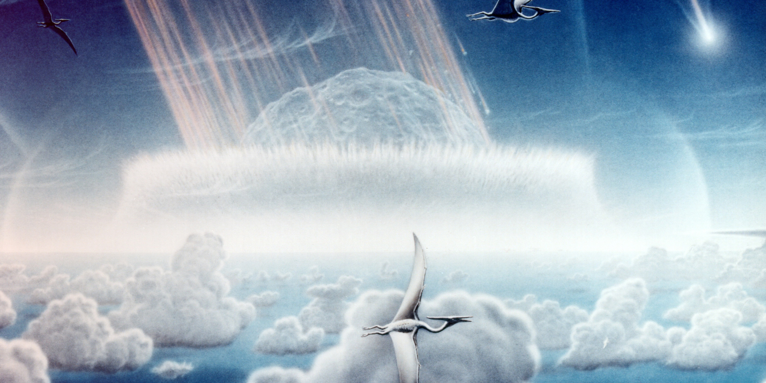 Artist's impression of asteroid impact