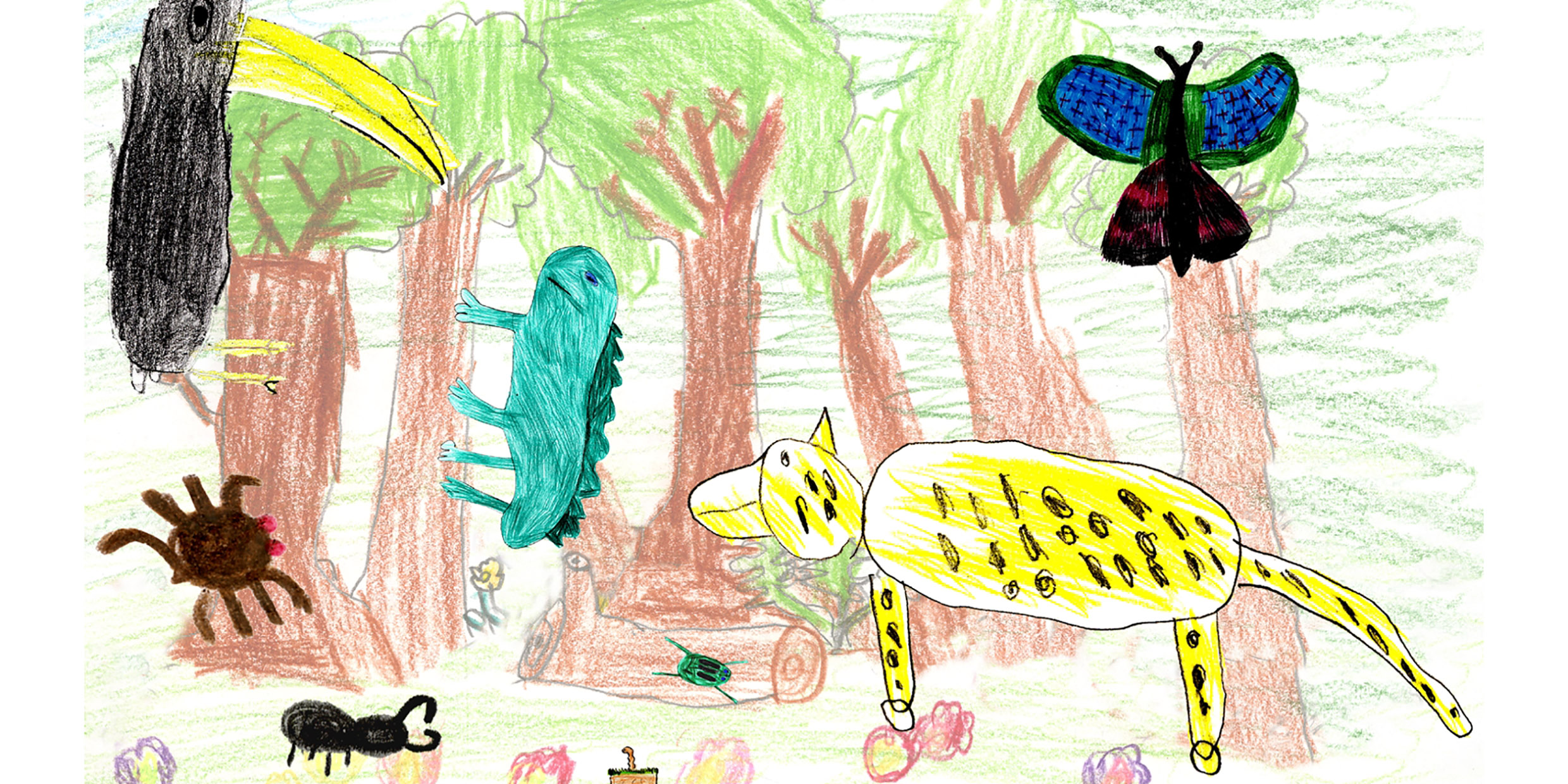 Children's drawing of animals