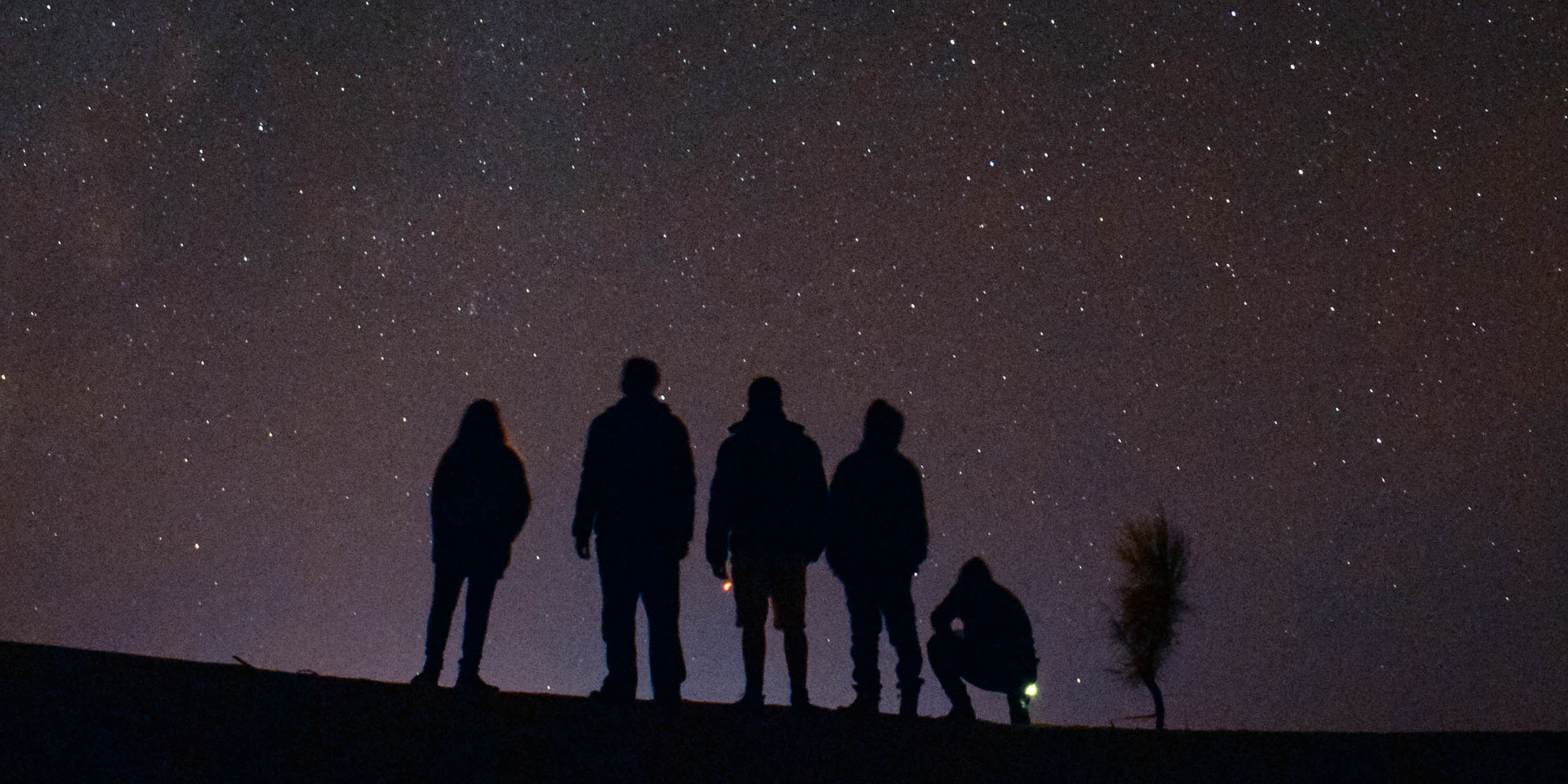 Image of people looking at stars