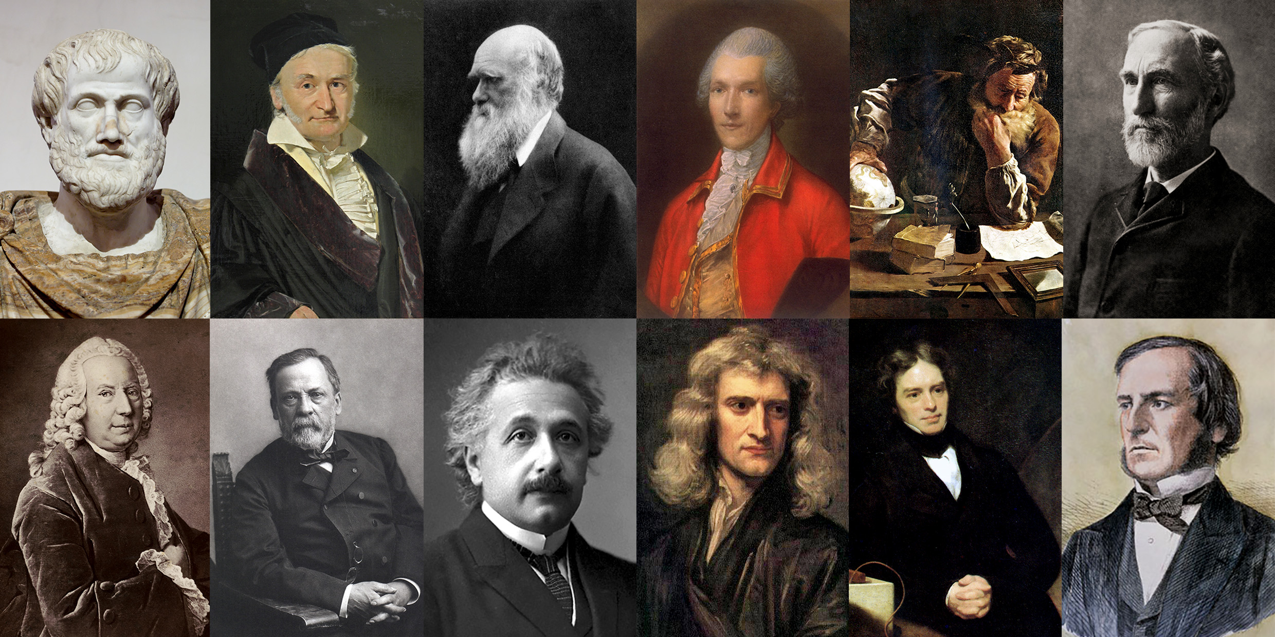 Collection of portraits of scientists