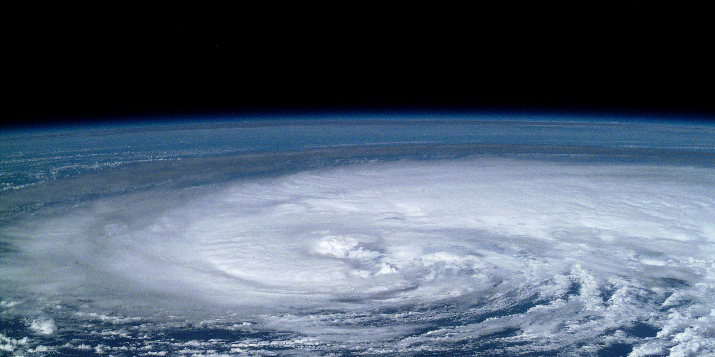 Image of hurricane from space