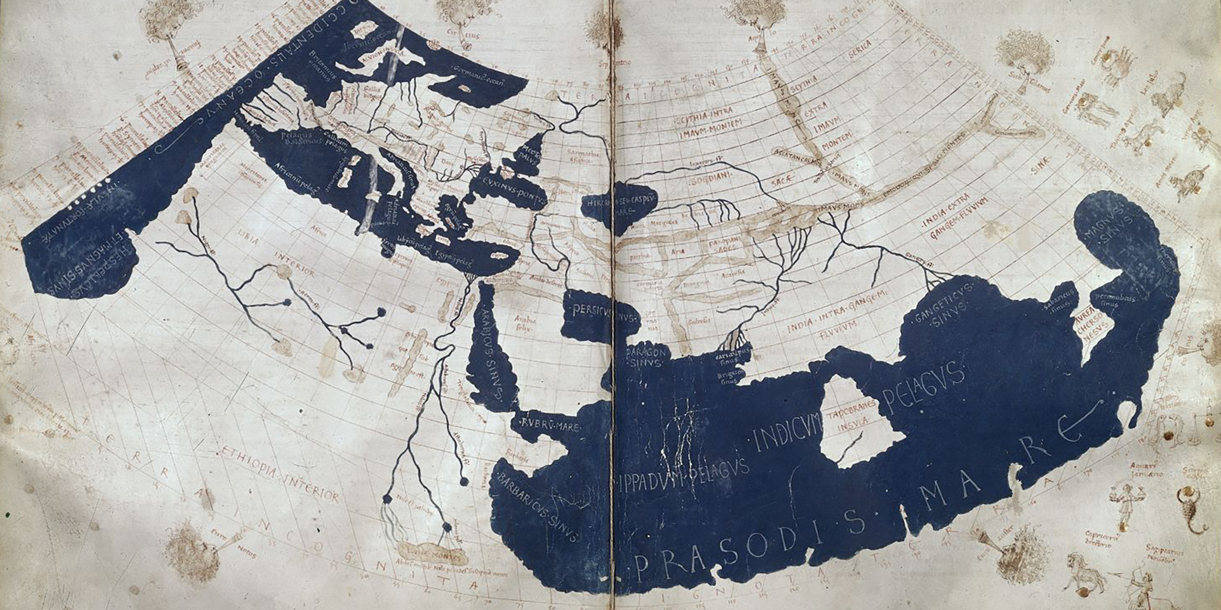 Image of Ptolemy's map of the world