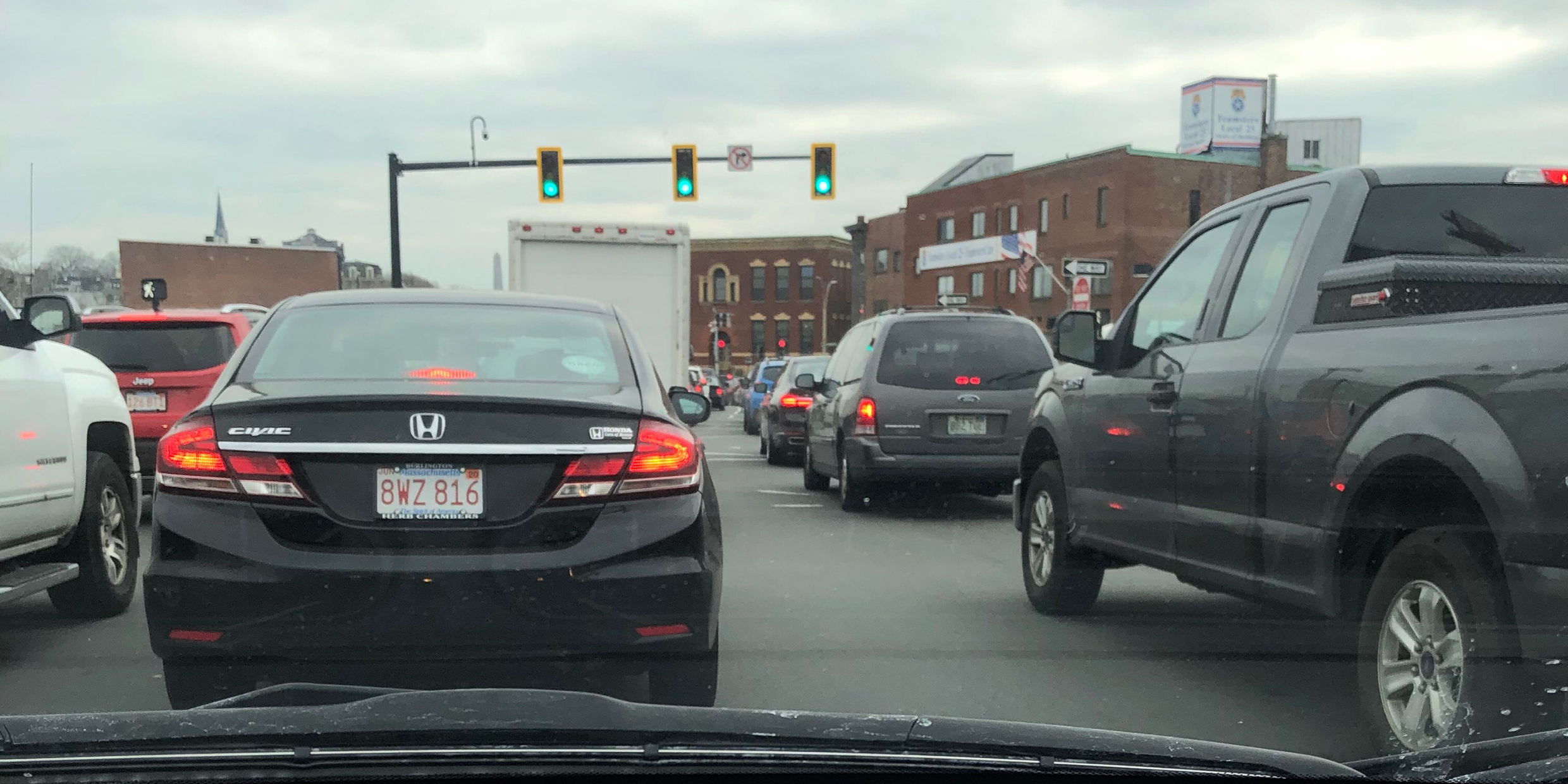 Image of traffic jam in Boston