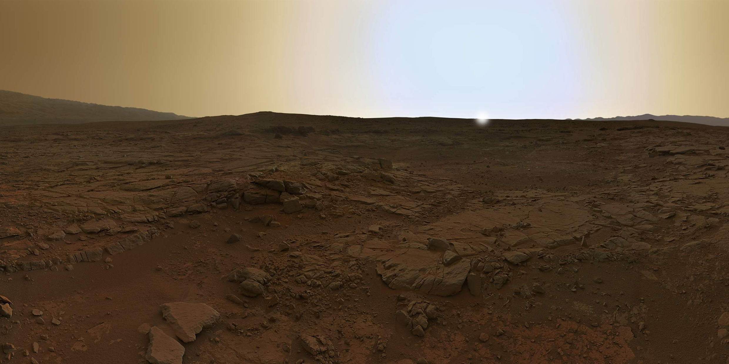 Image of the lifeless surface of Mars