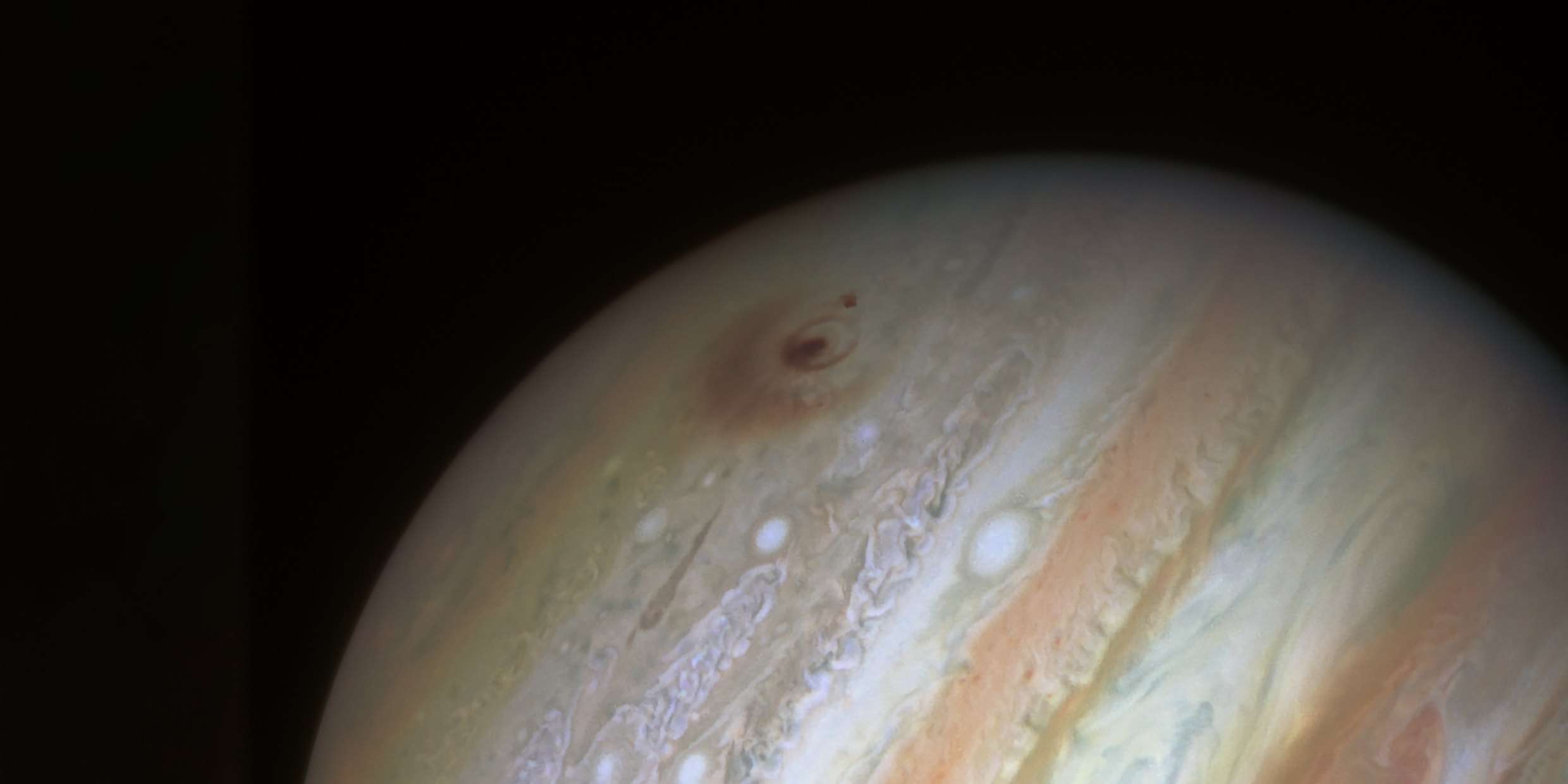 Image of Jupiter with an impact scar