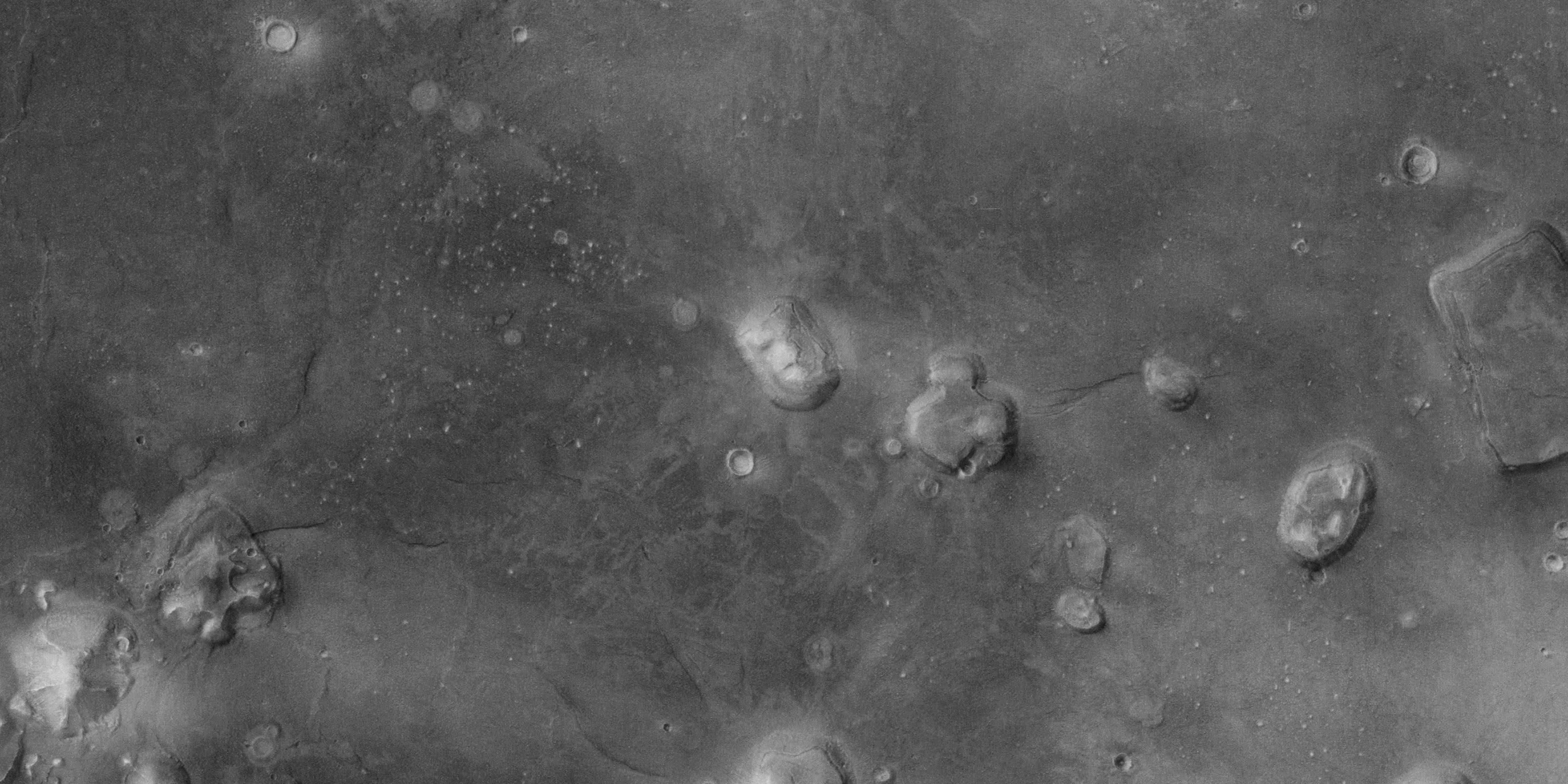 Astronomical image of the surface of Mars