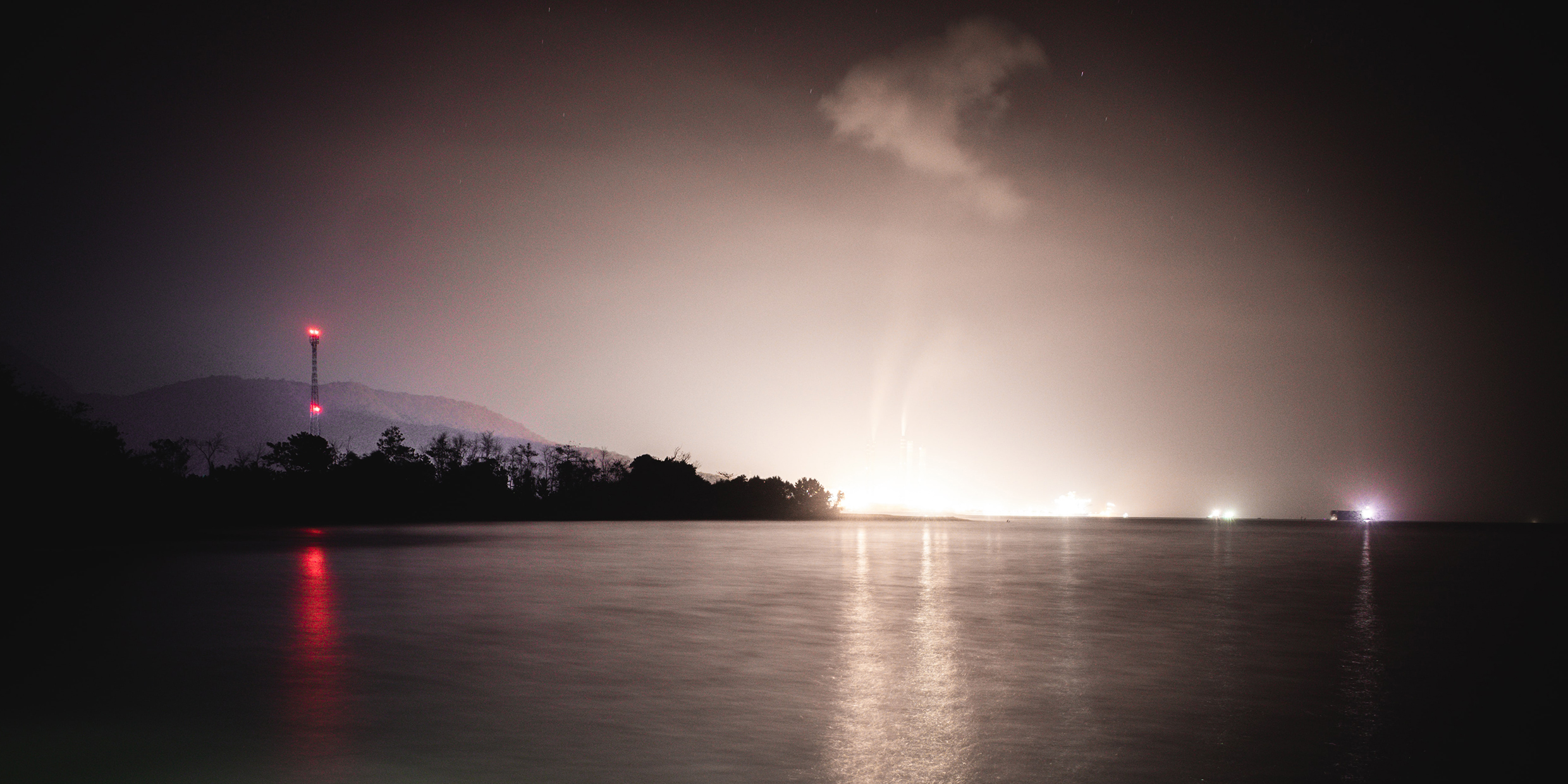 Image of the night sky awash with light pollution