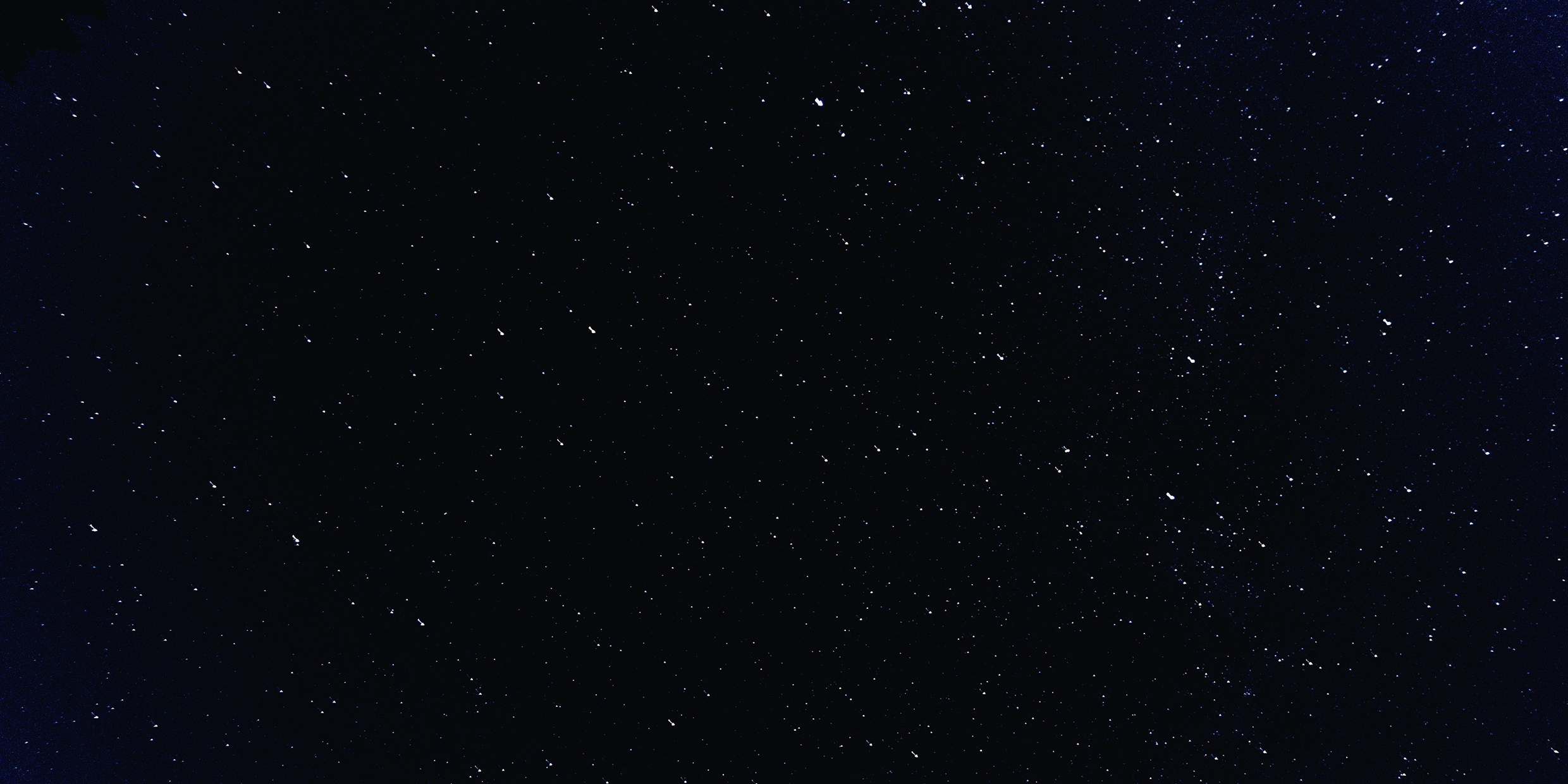 Image of a dark star field at night