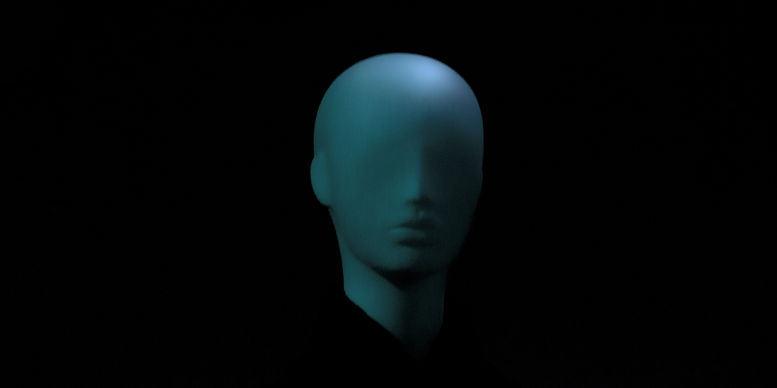 Image of a featureless head of a mannequin
