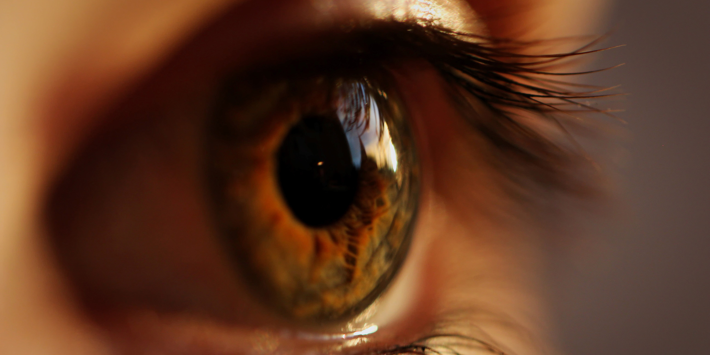 Close up image of a person's eye